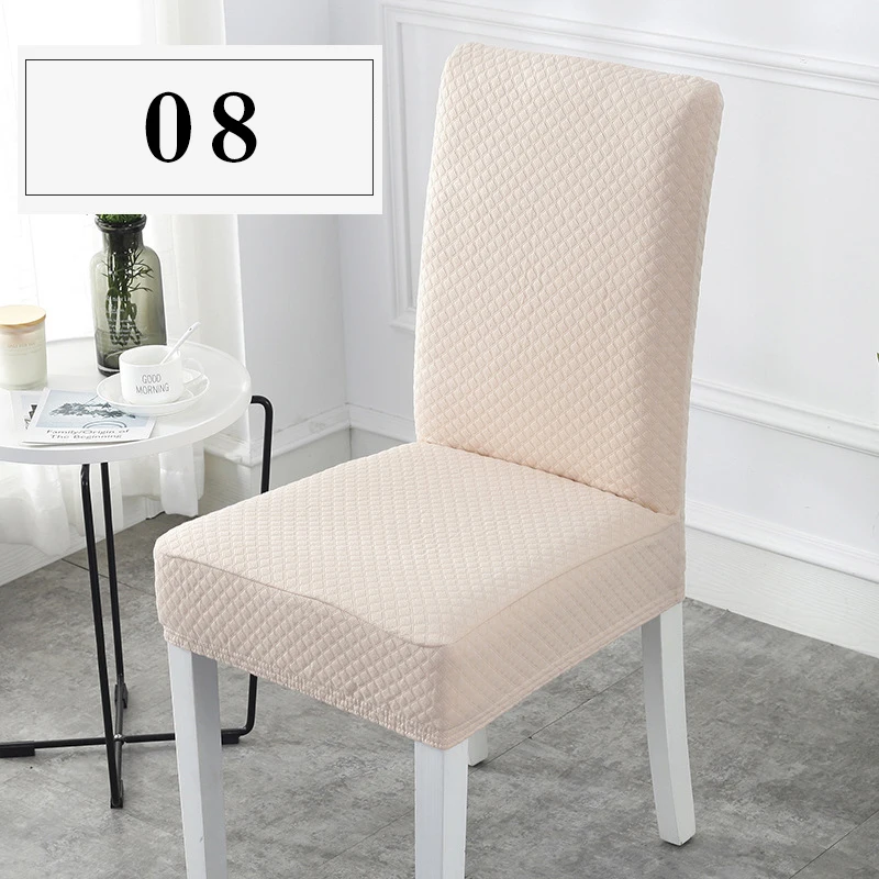 Jacquard Plain Dinning Chair Cover High-elastic Spandex Chair Slipcover Case for Dining Room Kitchen Wedding Hotel Home Decor 
Jacquard Plain Dinning Chair Cover High-elastic Spandex Chair Slipcover Case for Dining Room Kitchen Wedding Hotel Home Decor