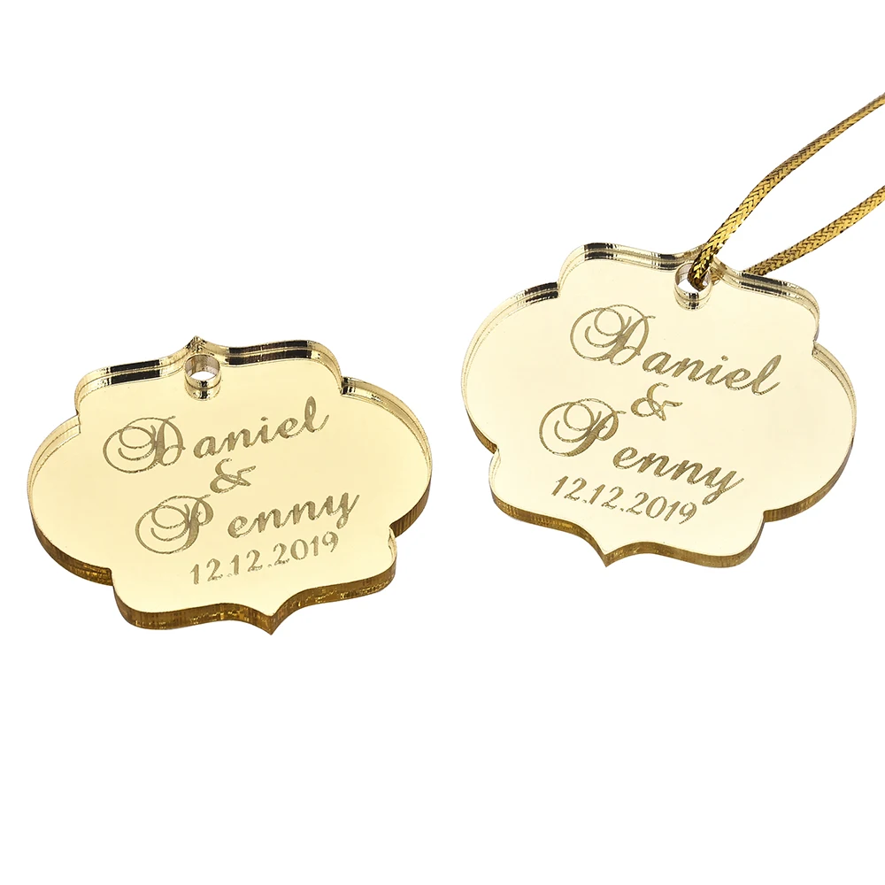 30pcs Personalized Engraved Custom Mirror Wedding Tags Favor Gift Tag Fancy Oval Shape Tags With Jute Ribbon Decor Favors 1.57"
30pcs Personalized Engraved Custom Mirror Wedding Tags Favor Gift Tag Fancy Oval Shape Tags With Jute Ribbon Decor Favors 1.57"