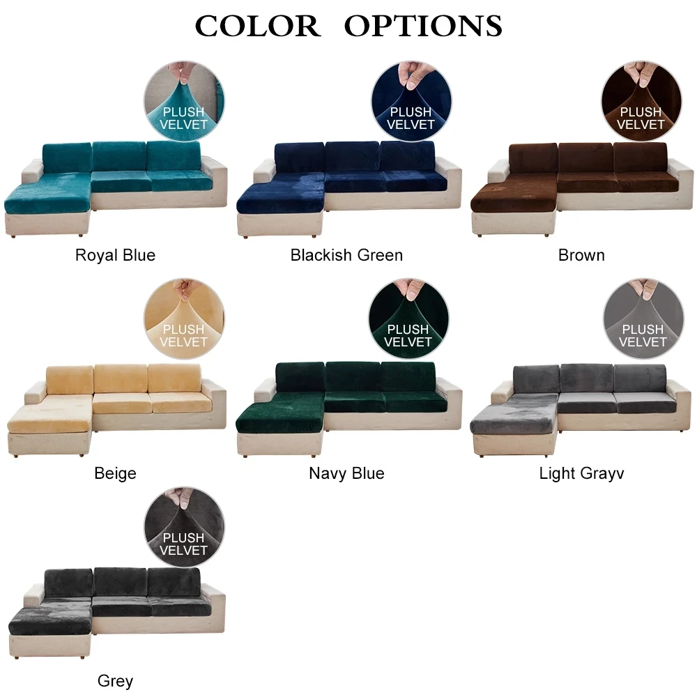 Velvet Elastic Sofa Covers Sets for Living Room Plush Furniture Slipcovers All-inclusive Elastic Protector Seat Cover
Velvet Elastic Sofa Covers Sets for Living Room Plush Furniture Slipcovers All-inclusive Elastic Protector Seat Cover