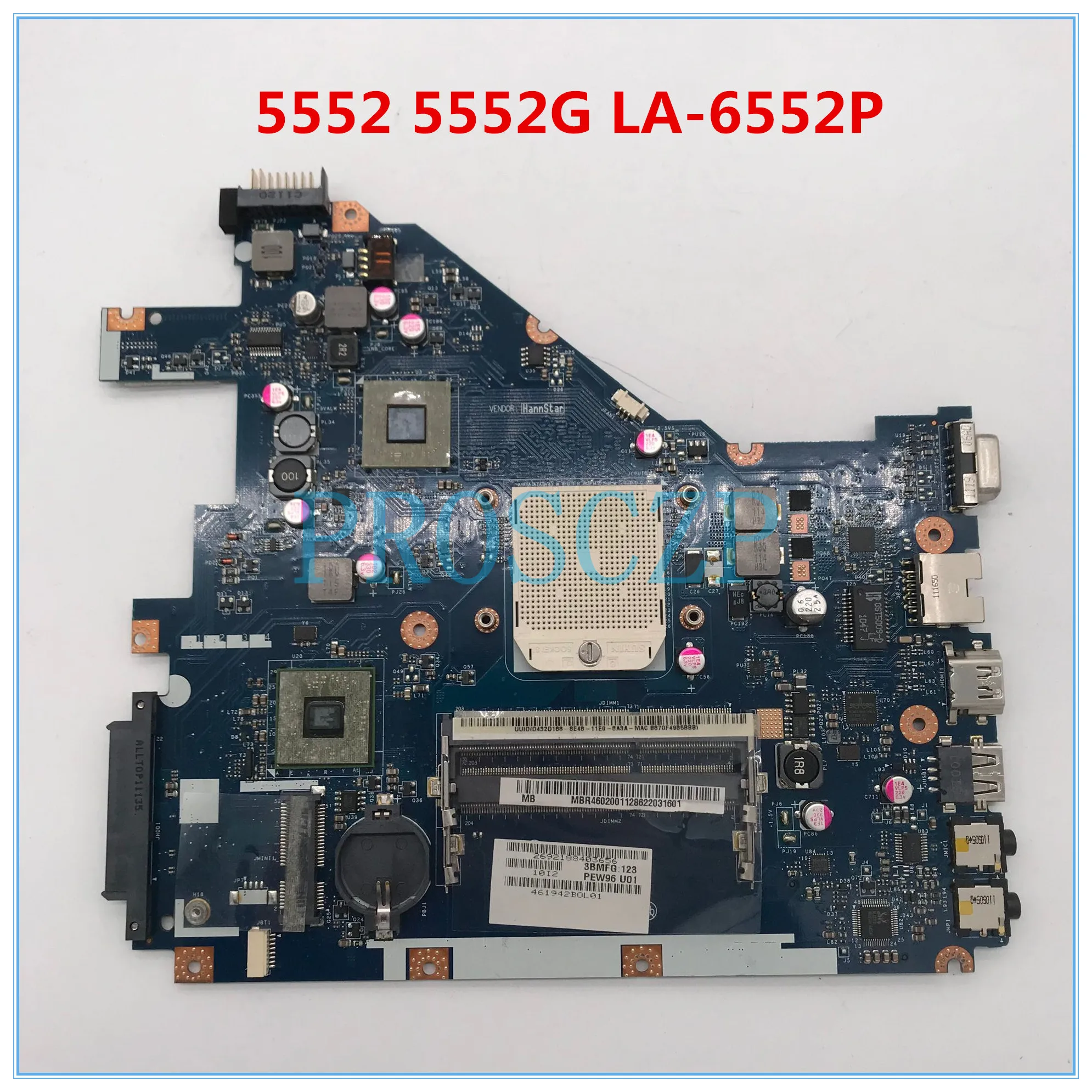 Высокое качество для 5552 5552G NV50A MBR4602001 PEW96 LA 6552P материнская плата ноутбука AMD DDR3 100%