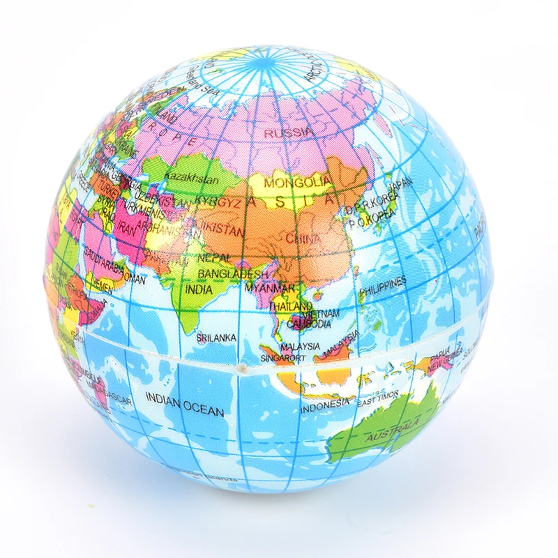 1Pc Stress Relief Bouncy Ball Geography Map Teaching Hand Squeeze Ball Fashion Funny Soft Earth World Map Globe Foam
1Pc Stress Relief Bouncy Ball Geography Map Teaching Hand Squeeze Ball Fashion Funny Soft Earth World Map Globe Foam