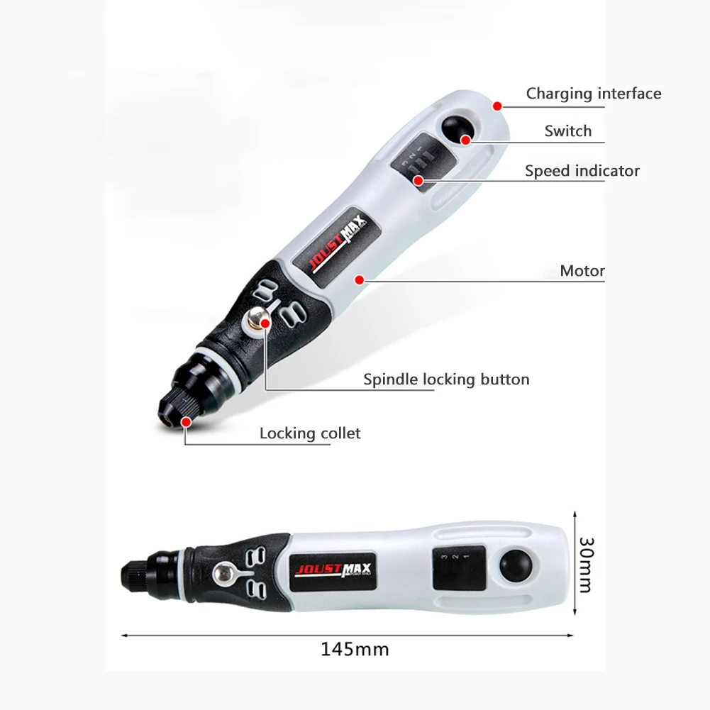 4.2V USB Charging Grinder Small Electric Grinder For Jade Carving Polishing Blister Packaging USB Rechargeable Sander
4.2V USB Charging Grinder Small Electric Grinder For Jade Carving Polishing Blister Packaging USB Rechargeable Sander