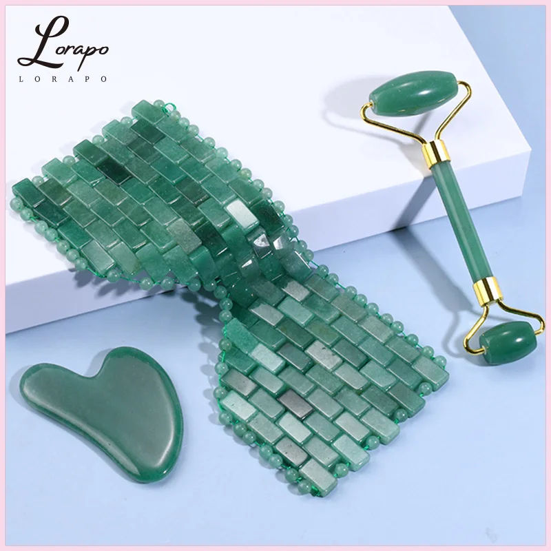 Jade Eye Mask Natural Facial Massager Jade Roller Jade Jade Melon Sand Set Natural Stone Facial Lifting Facial Massage Tool
Jade Eye Mask Natural Facial Massager Jade Roller Jade Jade Melon Sand Set Natural Stone Facial Lifting Facial Massage Tool