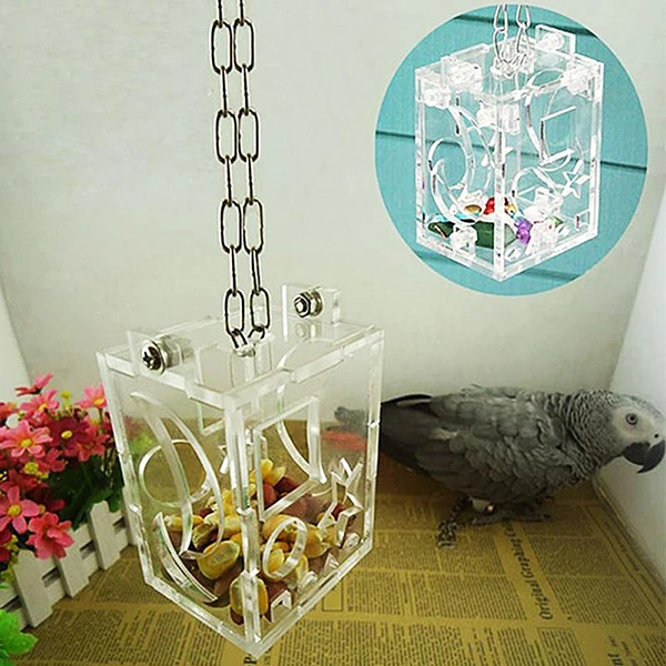 Parrot Feeding Box Pet Bird Foraging Feeder Boxes Hanging Cage Swing Chew Toys Parrots Feeding Training Tool
Parrot Feeding Box Pet Bird Foraging Feeder Boxes Hanging Cage Swing Chew Toys Parrots Feeding Training Tool