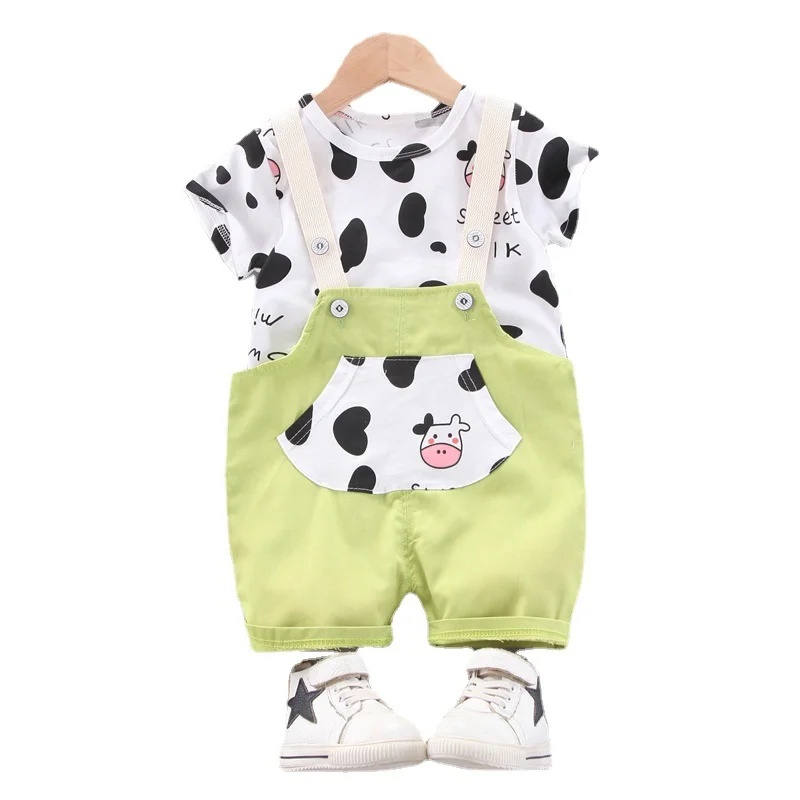 New Summer Cute Baby Girl Clothes Suit Children Boys Fashion T-Shirt Overalls 2Pcs/Sets Toddler Casual Clothing Kids Tracksuits
New Summer Cute Baby Girl Clothes Suit Children Boys Fashion T-Shirt Overalls 2Pcs/Sets Toddler Casual Clothing Kids Tracksuits