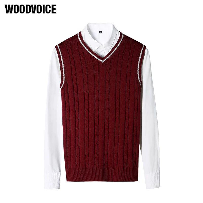 Mens Brand Clothing 100% Cotton Solid V Neck Casual Male Sweater Vest Men Pullover Knitted Sleeveless Men Sweater S017
Mens Brand Clothing 100% Cotton Solid V Neck Casual Male Sweater Vest Men Pullover Knitted Sleeveless Men Sweater S017