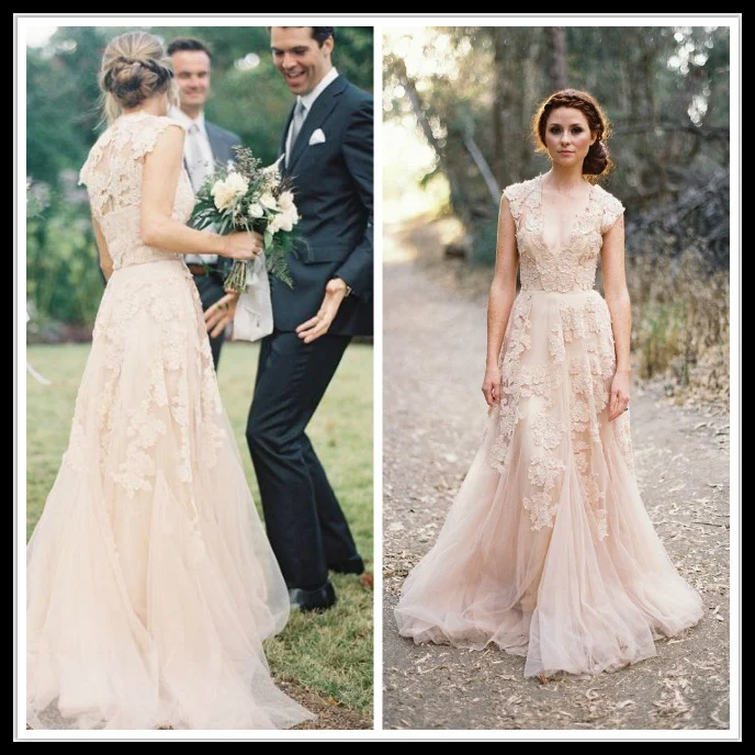 Romantic Vintage 2018 Wedding Dresses Lace Cap Sleeve V Neck A Line Champagen Bridal Gown Vestido de Noiva Sereia Sexy
Romantic Vintage 2018 Wedding Dresses Lace Cap Sleeve V Neck A Line Champagen Bridal Gown Vestido de Noiva Sereia Sexy