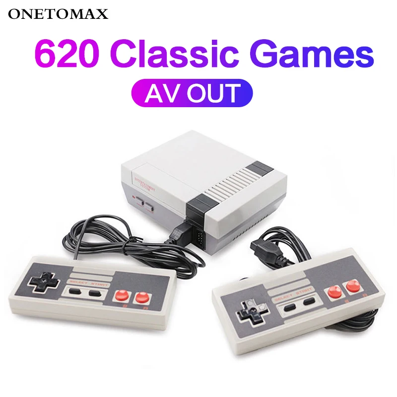 NEW Mini TV Handheld Retro Video Game Console Built-in 620 Classic Games Console Controller for NES TV Family Video Game Console
NEW Mini TV Handheld Retro Video Game Console Built-in 620 Classic Games Console Controller for NES TV Family Video Game Console