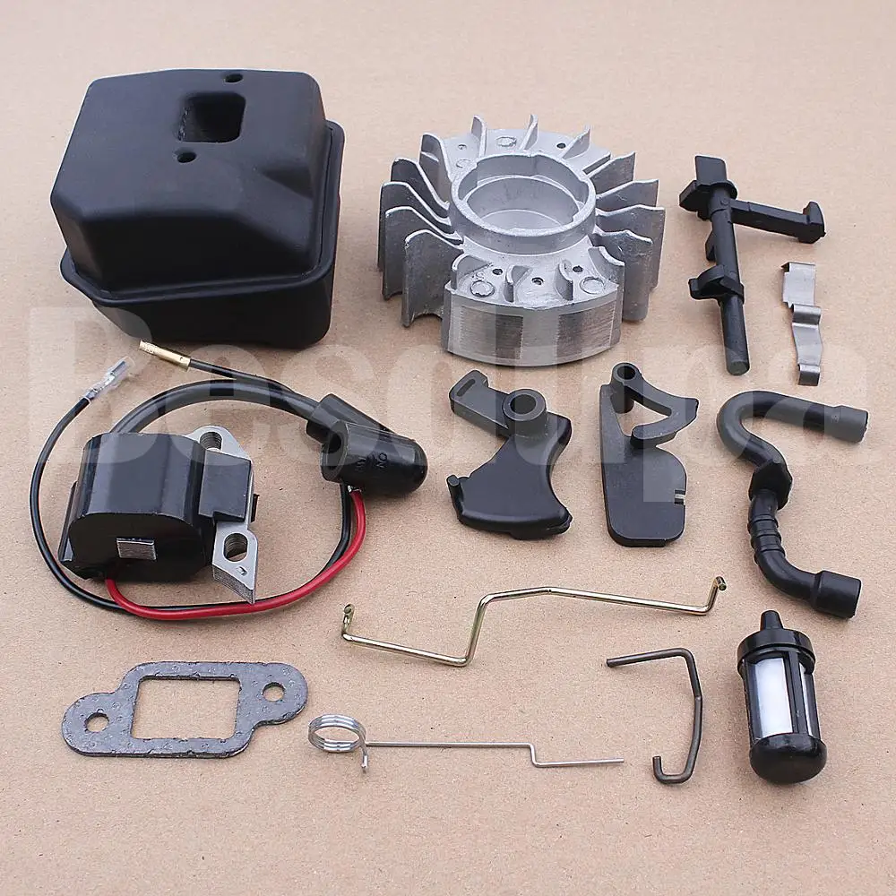 Flywheel Exhaust Muffler Ignition Coil Throttle Trigger Interlock fit Stihl MS180 MS170 018 017 Chainsaw Spare Part
Flywheel Exhaust Muffler Ignition Coil Throttle Trigger Interlock fit Stihl MS180 MS170 018 017 Chainsaw Spare Part