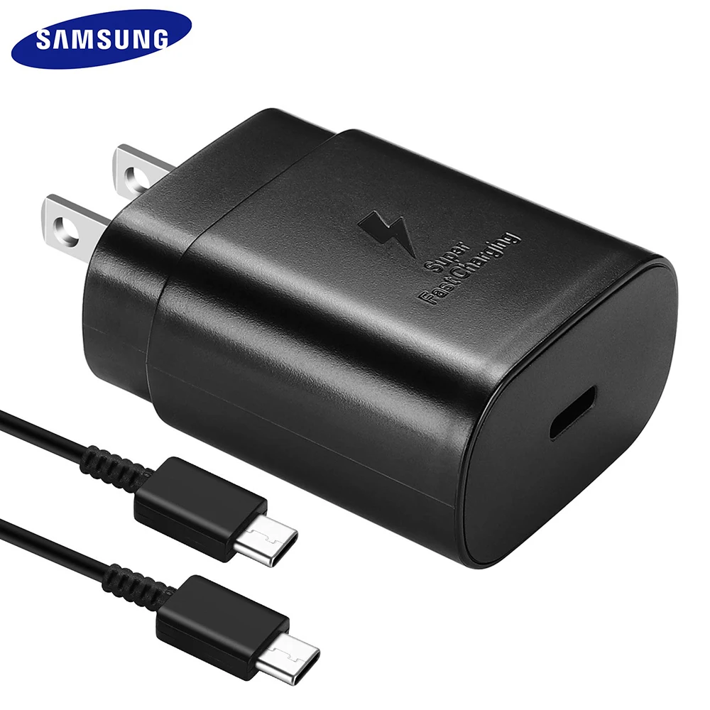 Original Samsung 25W US Travel Quick Charging Adapter PD Super Fast Charger USB Type C Cable For Samsung GALAXY Note10 10+ S10
Original Samsung 25W US Travel Quick Charging Adapter PD Super Fast Charger USB Type C Cable For Samsung GALAXY Note10 10+ S10