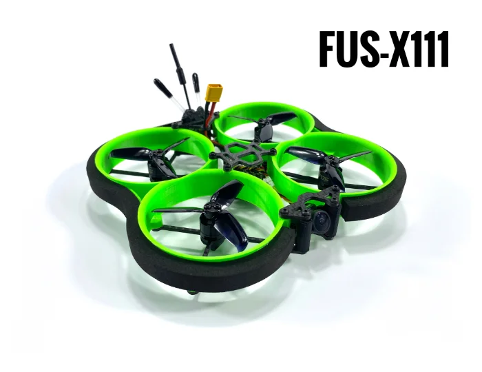 FUS X111 F411 12A AIO 200mW Runcam Nano2 1104 5400KV 3S 2.5inch Cinewhoop Duct Drone Frsky XM+ BNF Up To 8mins Flight Duration
FUS X111 F411 12A AIO 200mW Runcam Nano2 1104 5400KV 3S 2.5inch Cinewhoop Duct Drone Frsky XM+ BNF Up To 8mins Flight Duration