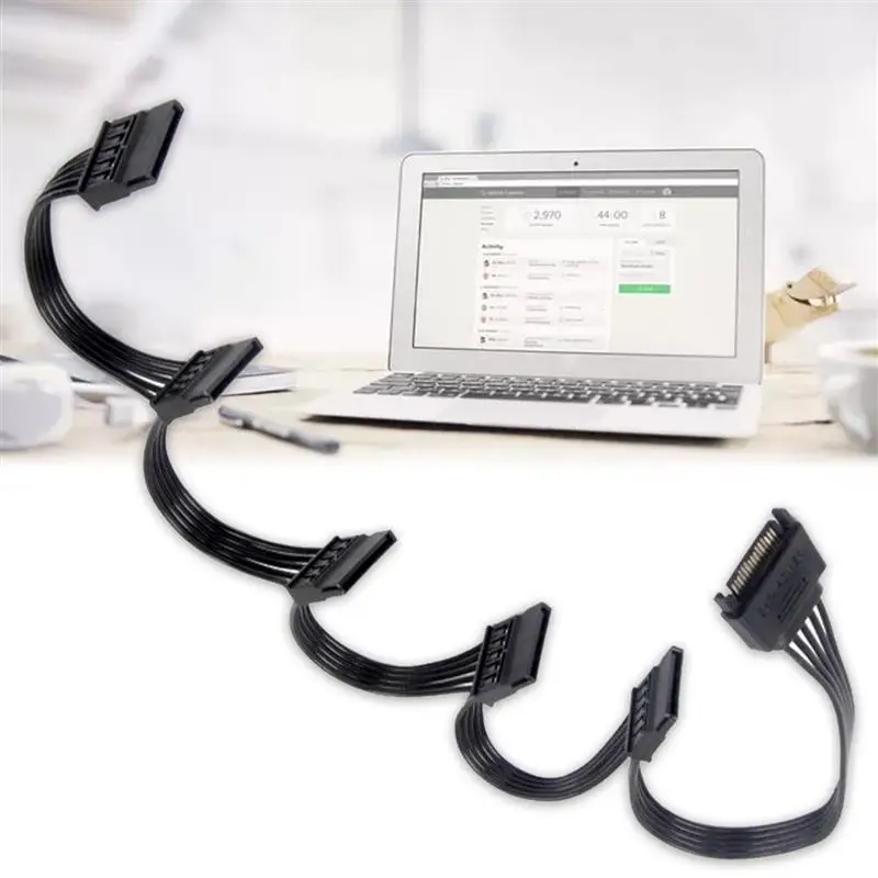 15Pin SATA Power Supply Splitter Cable Hard Drive 1 Male to 5 Female Extension Power Cord for DIY PC Sever
15Pin SATA Power Supply Splitter Cable Hard Drive 1 Male to 5 Female Extension Power Cord for DIY PC Sever