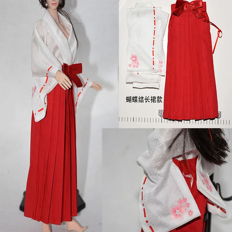 1/6 Japanese Kimono Witch Red/White Long/Short Skirt Suit Fitting 12 Inch Female Figure
1/6 Japanese Kimono Witch Red/White Long/Short Skirt Suit Fitting 12 Inch Female Figure