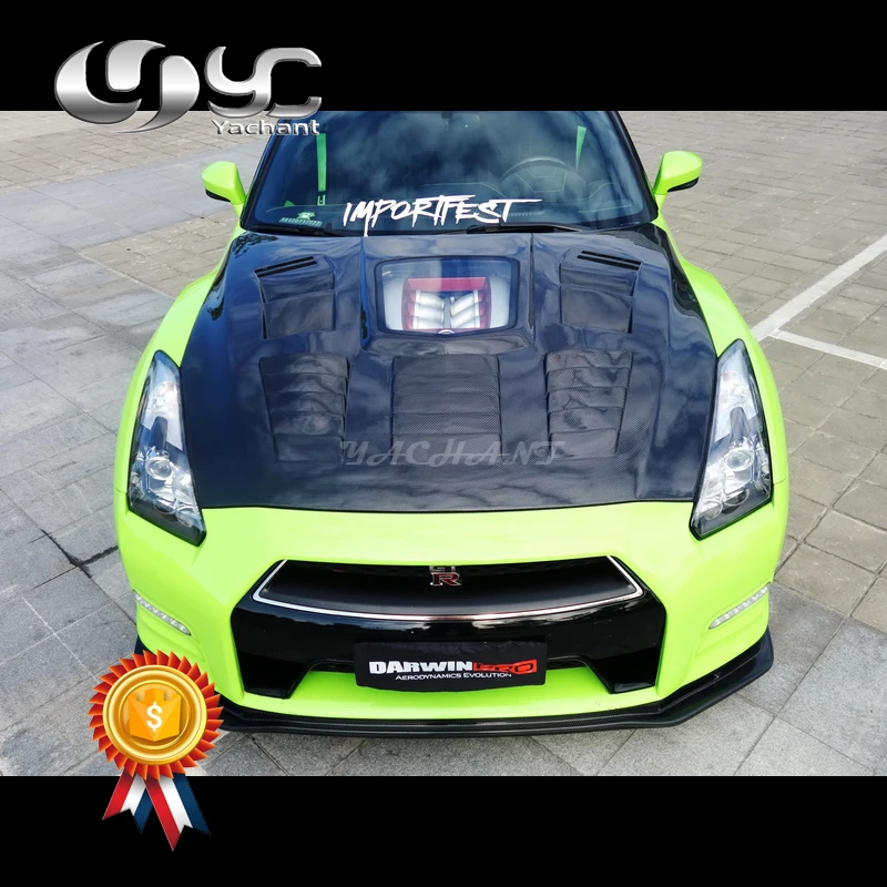 Car-Styling Portion Carbon Fiber / Double Sided CF Front Bonnet Hood Fit For 2008-2016 R35 GTR iMP Performance Hood Bonnet
Car-Styling Portion Carbon Fiber / Double Sided CF Front Bonnet Hood Fit For 2008-2016 R35 GTR iMP Performance Hood Bonnet