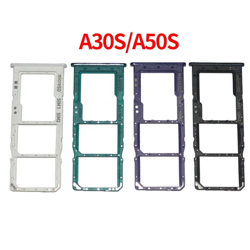 

Phone SIM Card Tray Adapter For Samsung Galaxy A30s A50s A307 A507 A307F A507F A307FN Original Housing New Micro SD Card Holder