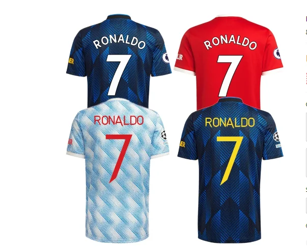Мужская футболка 2021-22 Utd, Джерси С Роналду 
Мужская футболка 2021-22 Utd, Джерси С Роналду