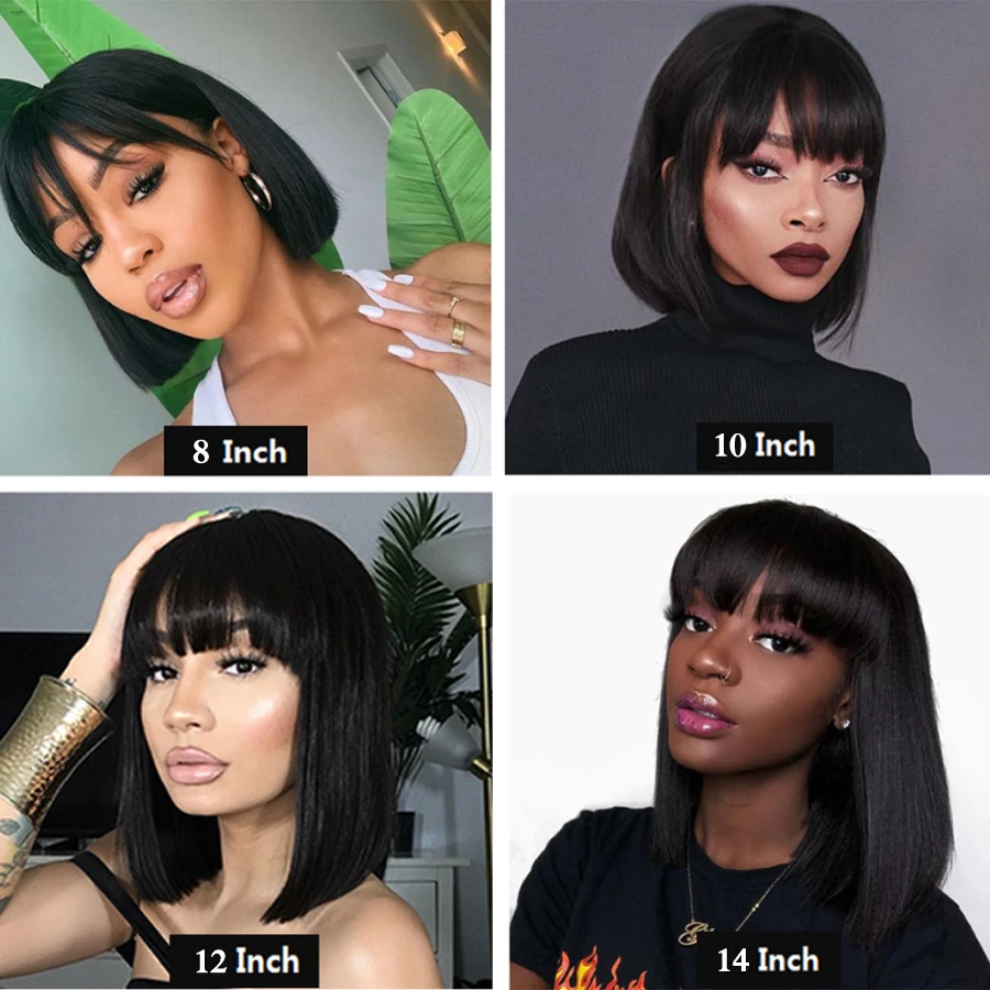 Blonde Short Bob Wig Human Hair Wigs Glueless Human Hair Wig With Bangs For Women Peruvian Striaght Hair Pre-Colored Remy Wig
Blonde Short Bob Wig Human Hair Wigs Glueless Human Hair Wig With Bangs For Women Peruvian Striaght Hair Pre-Colored Remy Wig