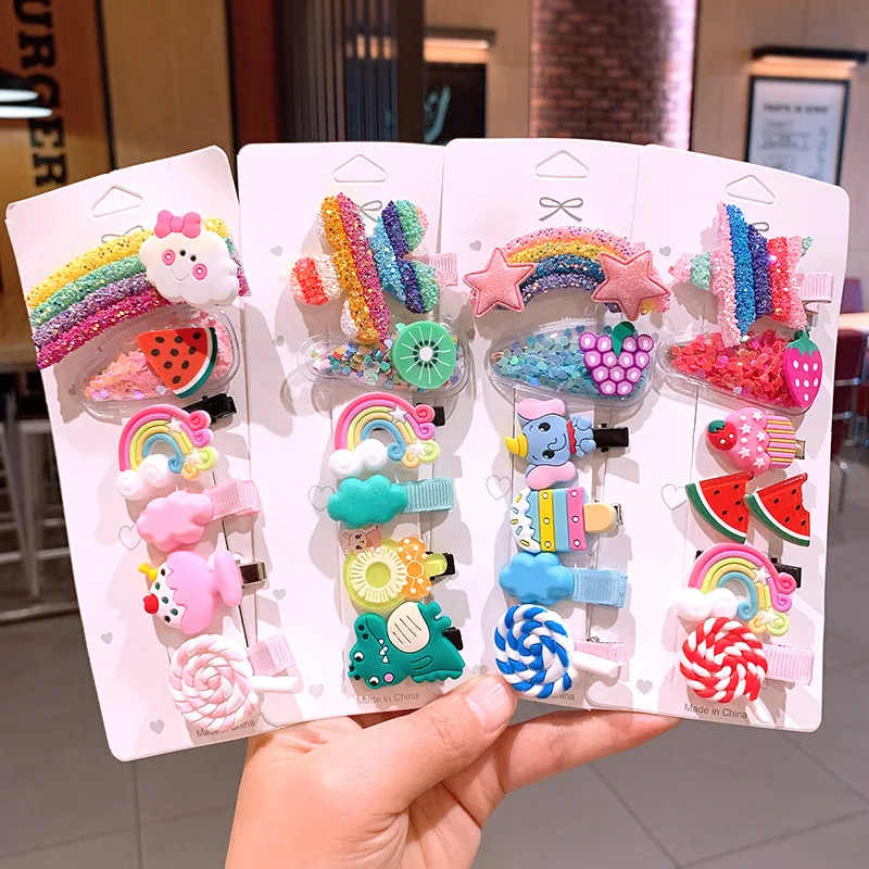 Children Hairpin Cute Rainbow Cloud Hairpin Girl Ice Cream Fruit Headdress Cartoon Princess Hair Accessories
Children Hairpin Cute Rainbow Cloud Hairpin Girl Ice Cream Fruit Headdress Cartoon Princess Hair Accessories
