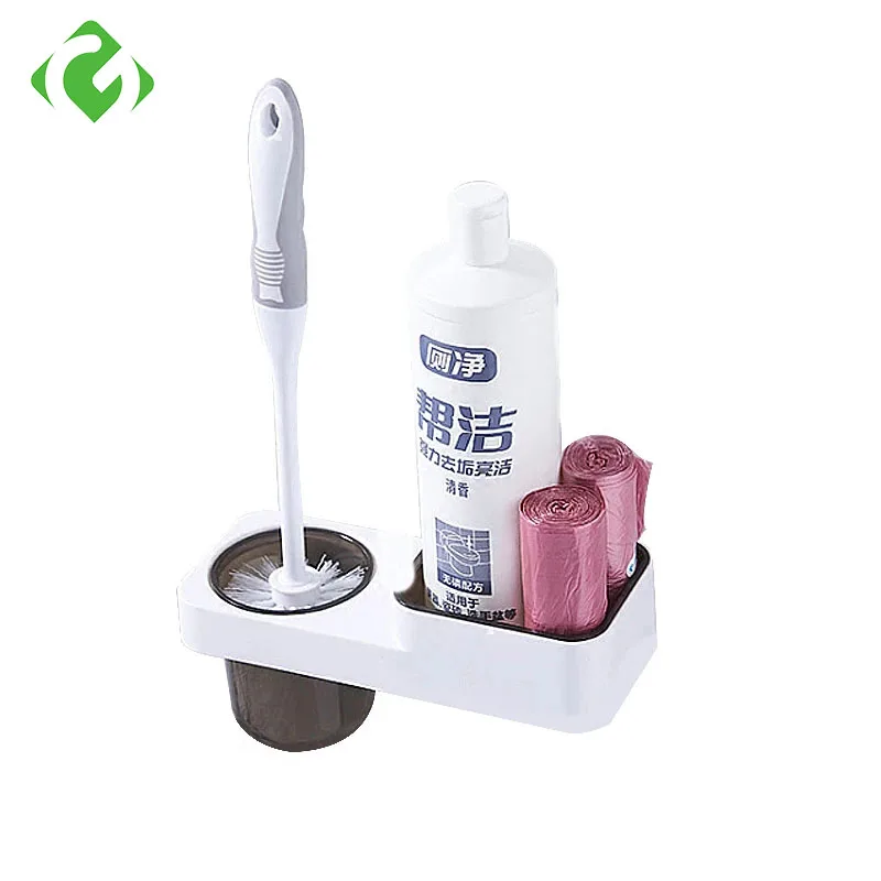 Two In One Wall-mounted Toilet Brush and Storage Shelves Wall Sticker Bathroom Storage Rack with Hand Brush Moden Style GuanYao
Two In One Wall-mounted Toilet Brush and Storage Shelves Wall Sticker Bathroom Storage Rack with Hand Brush Moden Style GuanYao