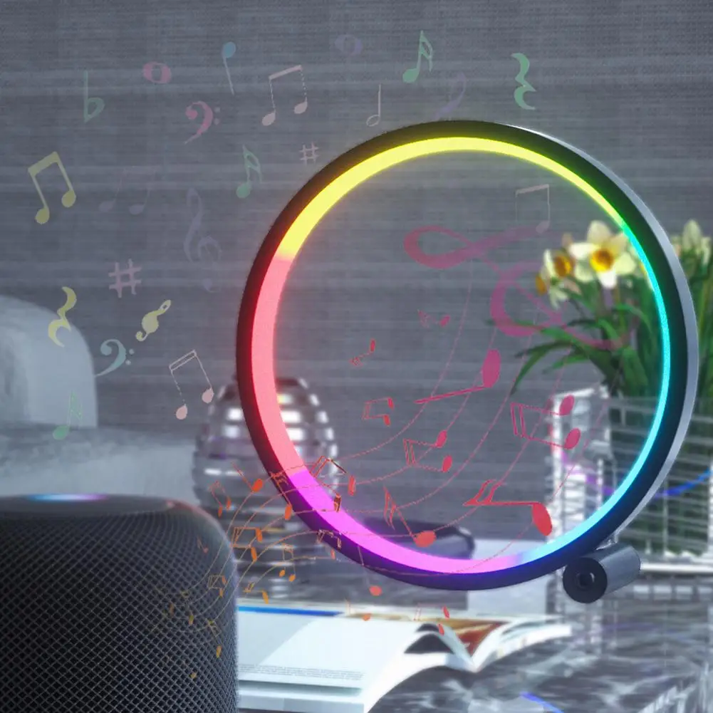 Colorful LED Atmosphere Light With Multiple Dynamic Modes Living Room Bedroom Bedside Computer Desk Lamp RGB Multi-color Lamp
Colorful LED Atmosphere Light With Multiple Dynamic Modes Living Room Bedroom Bedside Computer Desk Lamp RGB Multi-color Lamp