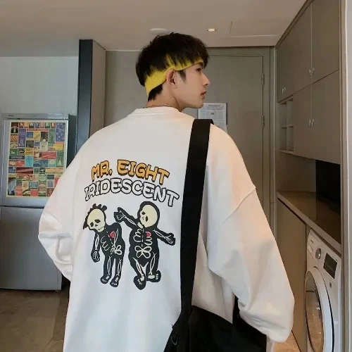 Autumn INS round collar loose new hoodie temperament leisure youth popular male Harajuku set head tide printing simple 긴팔티
Autumn INS round collar loose new hoodie temperament leisure youth popular male Harajuku set head tide printing simple 긴팔티