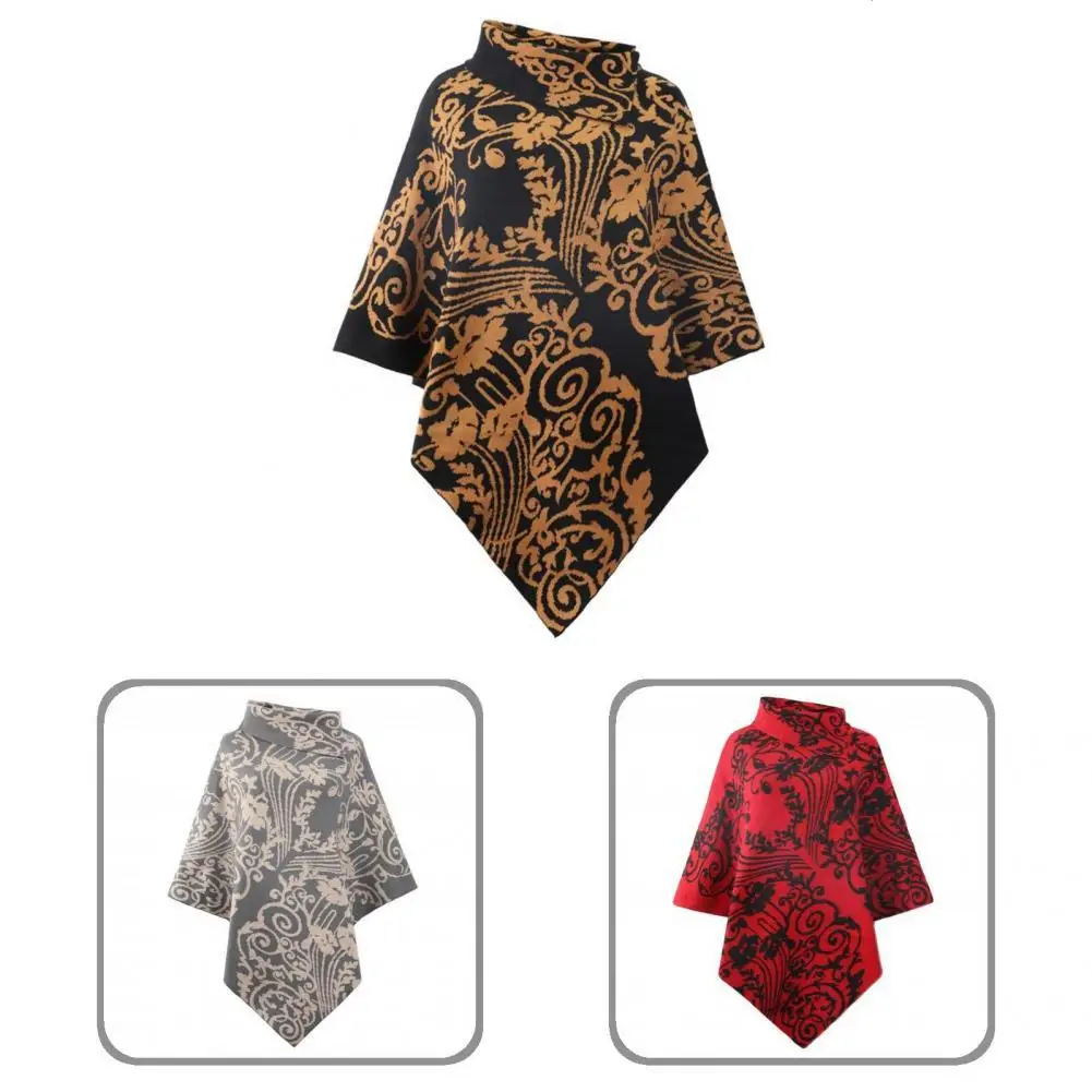 Knitwear Temperament Irregular Hem Warm Cloak Coat Lady Women Cape Coat Jacquard for Party
Knitwear Temperament Irregular Hem Warm Cloak Coat Lady Women Cape Coat Jacquard for Party