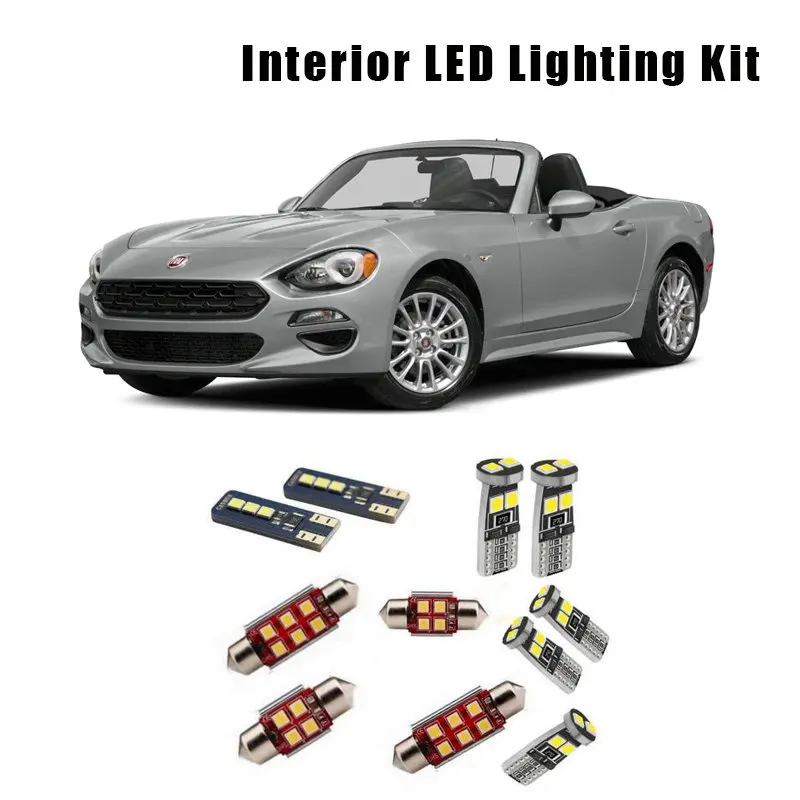 8pcs White Canbus No Error LED License Plate Bulb Interior Dome Map Light Kit For Fiat 124 Spider 2017-2020 Car Accessories
8pcs White Canbus No Error LED License Plate Bulb Interior Dome Map Light Kit For Fiat 124 Spider 2017-2020 Car Accessories