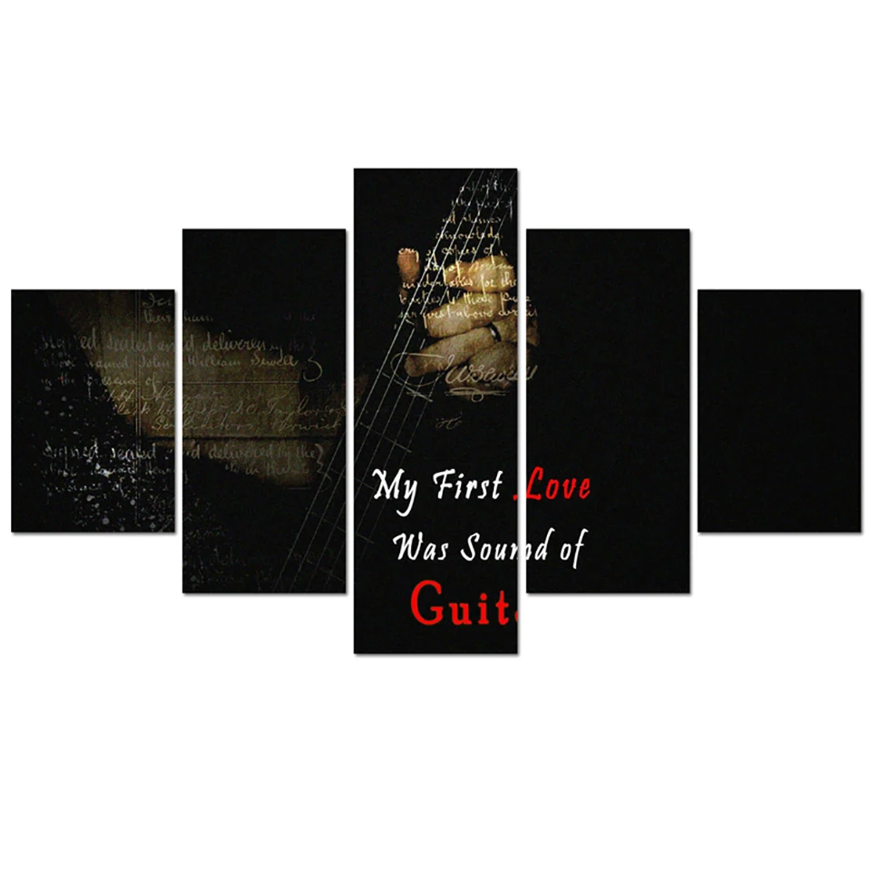 Art Home HD Printed Decor Framework 5 Panel Musical Instruments Guitar Canvas Painting Poster For Living Room Modern
Art Home HD Printed Decor Framework 5 Panel Musical Instruments Guitar Canvas Painting Poster For Living Room Modern
