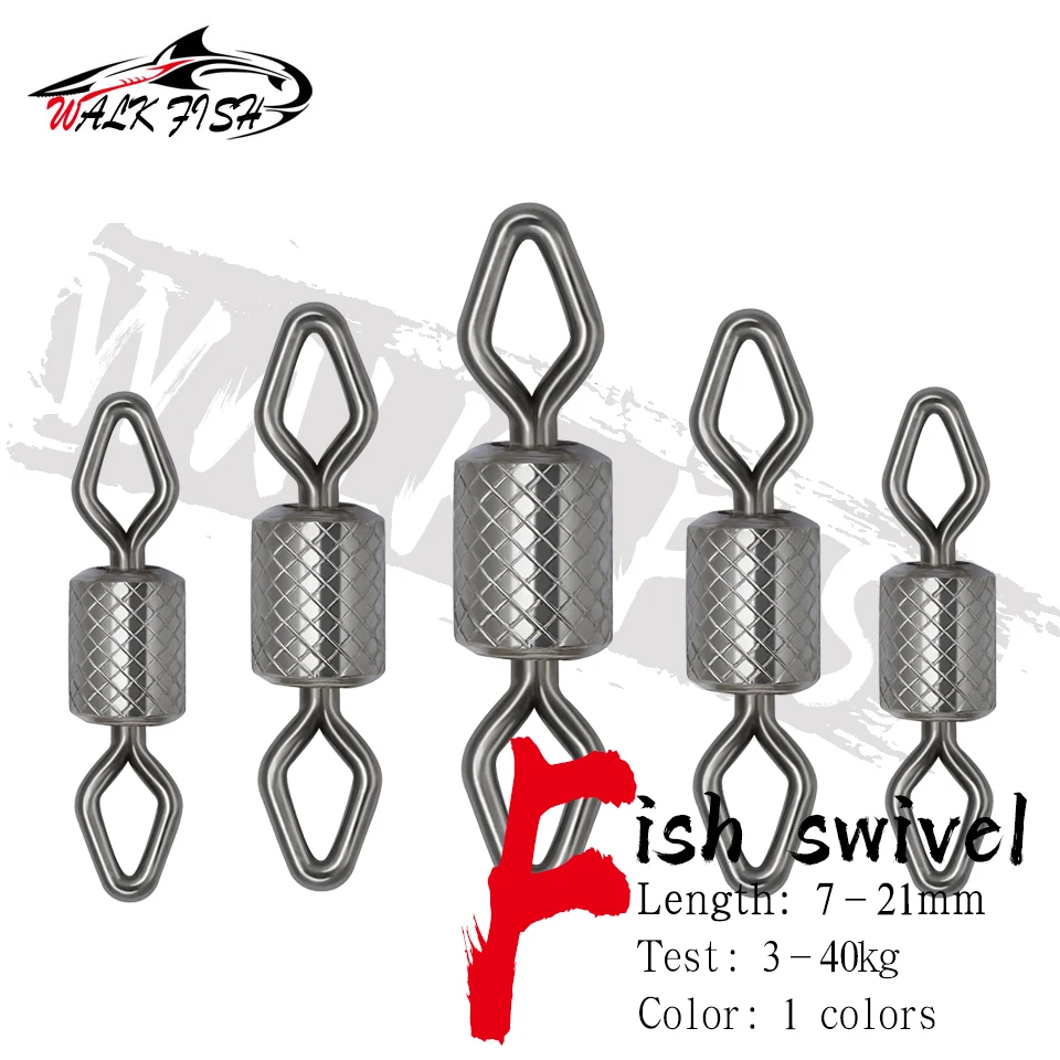 WALK FISH 50pcs Fishing Connector Diamond Eye Impressed Rolling Swivel 8-Word Ring Connector Swivel Solid Ring For Carp Fishhook 
WALK FISH 50pcs Fishing Connector Diamond Eye Impressed Rolling Swivel 8-Word Ring Connector Swivel Solid Ring For Carp Fishhook