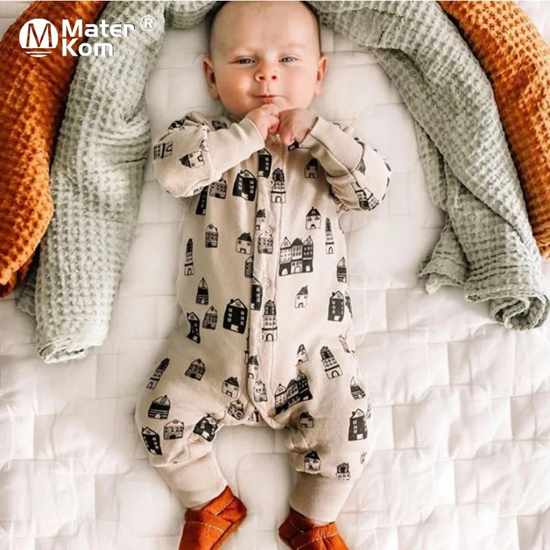 2021 New Spring and Autumn Baby Girls and Boys Cotton Clothes House Printing Long-sleeved One-piece Romper Baby Clothing Rompers
2021 New Spring and Autumn Baby Girls and Boys Cotton Clothes House Printing Long-sleeved One-piece Romper Baby Clothing Rompers