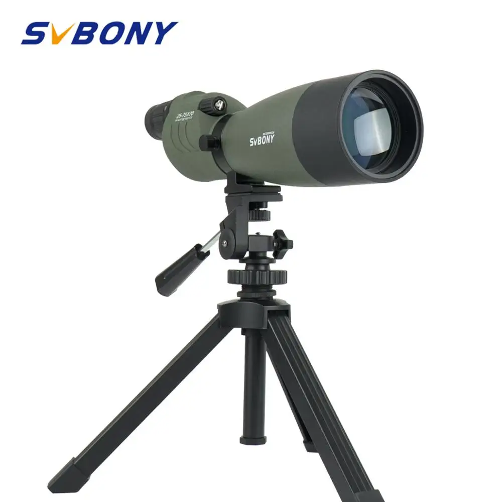 

SVBONY Telescope SV17 25-75x70 Zoom Spotting Scope Spyglass Powerful Monocular BAK4 Prism Waterproof Hunting Long Range Optics