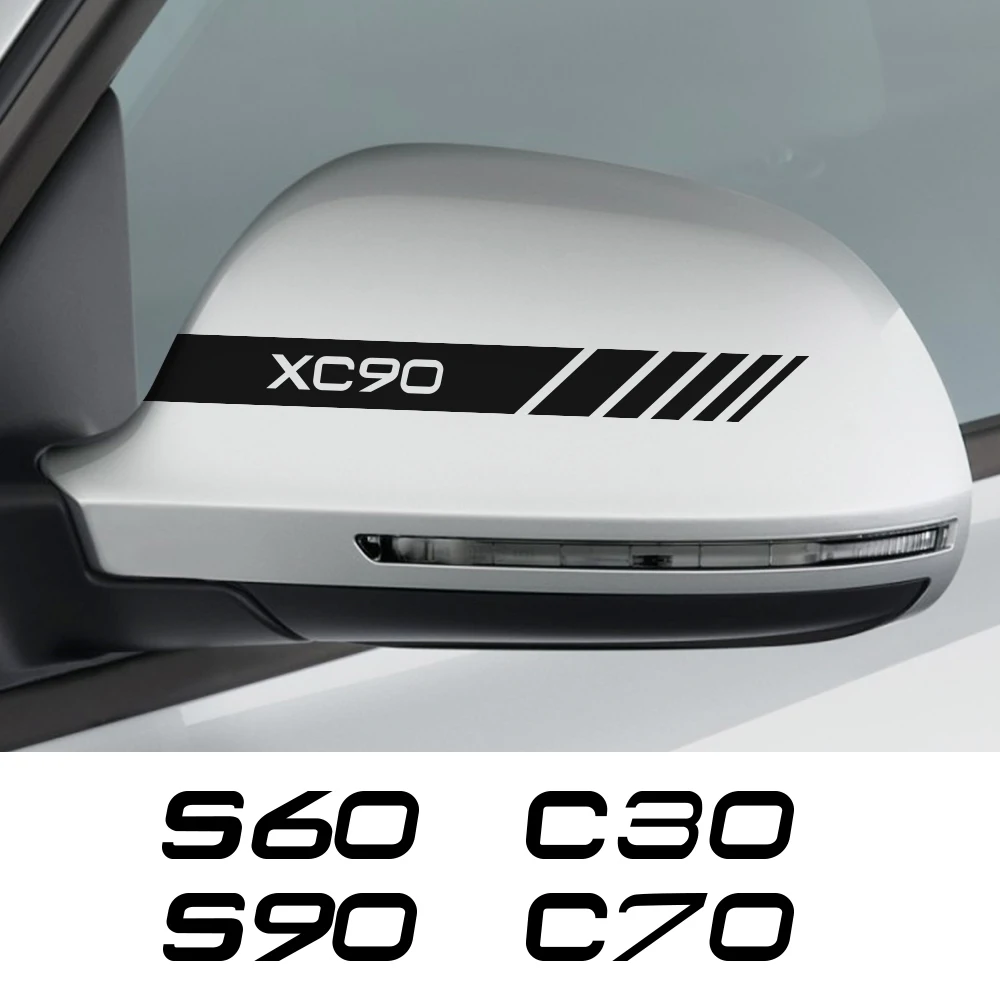 Наклейки для Volvo AWD C30 C70 S60 S80 S90 T6 V40 V50 V60 V70 V90 XC40 XC60 XC70 XC90 S40 накладка на зеркало