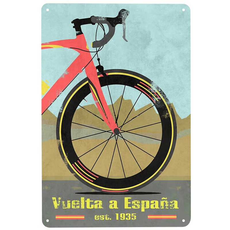 Red Spanish bikes printed Metal Signs Retro Tin Signs Funny Poster Decor for Bar Pub Club Decoration for Living Room Home
Red Spanish bikes printed Metal Signs Retro Tin Signs Funny Poster Decor for Bar Pub Club Decoration for Living Room Home