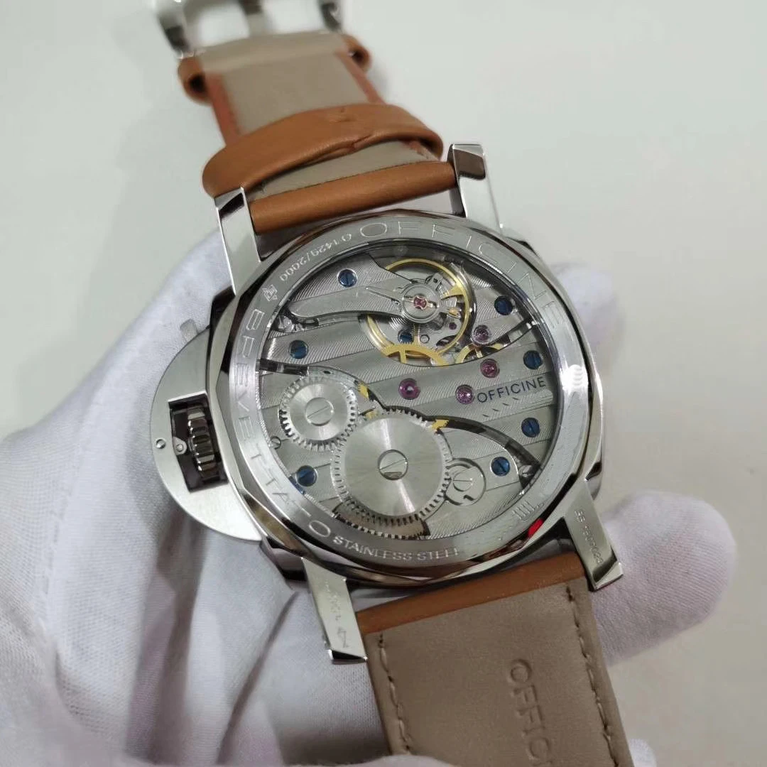 Luxury Brand New Men Automatic Mechanical hand wind Sapphire Brown Leather Stainless Steel 1950 Watches Luminous 47mm
Luxury Brand New Men Automatic Mechanical hand wind Sapphire Brown Leather Stainless Steel 1950 Watches Luminous 47mm