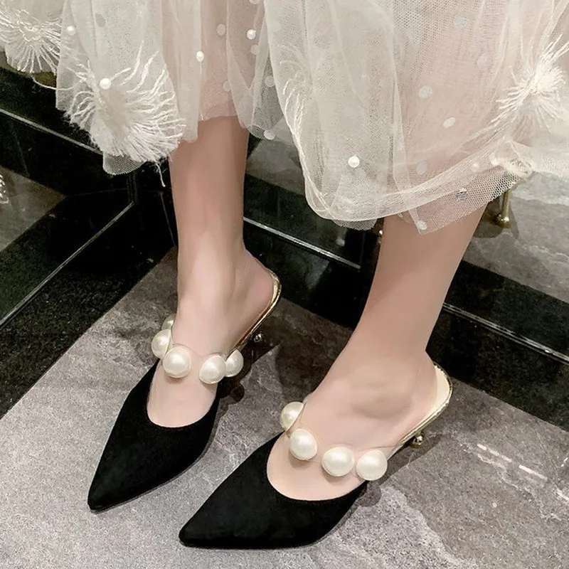Pearl Black Sandals Women Slippers Summer Shoes Woman Mules Heels 2021 Womens Outdoor Slippers Most Sold Products Woman Slippers
Pearl Black Sandals Women Slippers Summer Shoes Woman Mules Heels 2021 Womens Outdoor Slippers Most Sold Products Woman Slippers
