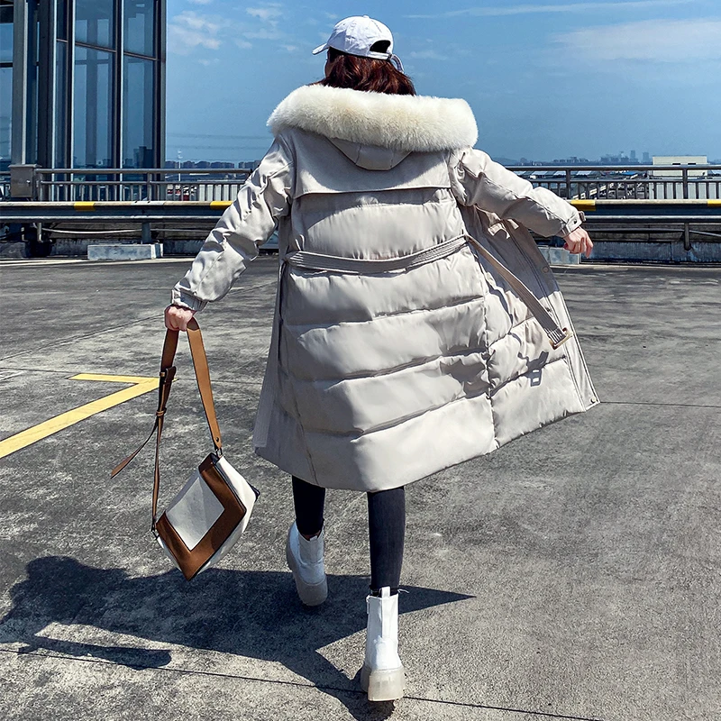 2020 New Casual Bandage Slim Parka Coat Female Office Lady Fashion Long Hooded Parka with Fur Collar Winter Jacket Women
2020 New Casual Bandage Slim Parka Coat Female Office Lady Fashion Long Hooded Parka with Fur Collar Winter Jacket Women