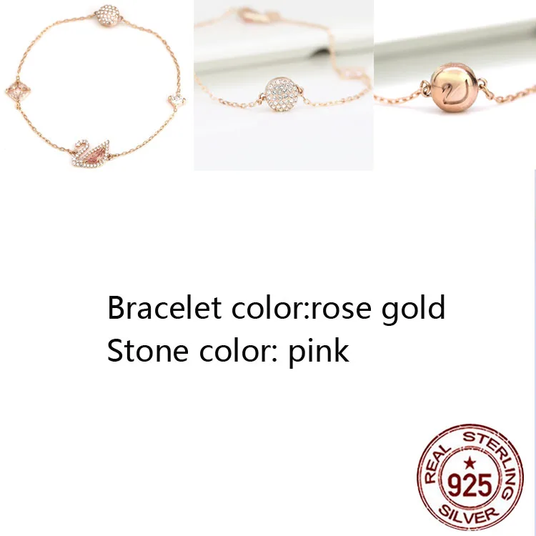 New 925 sterling silver bracelet fashion romantic swan pink stone bracelet jewelry fashion wild jewelry hot
New 925 sterling silver bracelet fashion romantic swan pink stone bracelet jewelry fashion wild jewelry hot