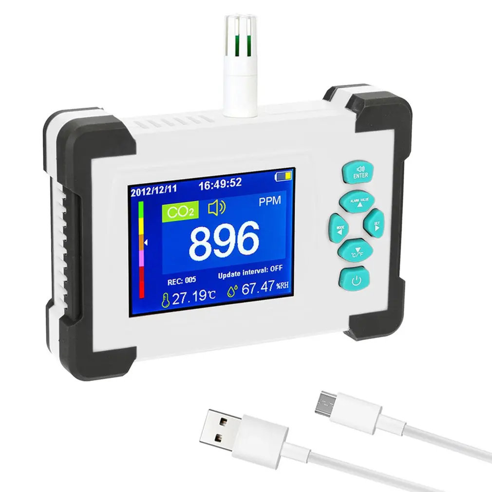 3.2inch Air Quality CO2 Concentration Portable Detector With High Definition Display Precise Measurement Model Data Calibration
3.2inch Air Quality CO2 Concentration Portable Detector With High Definition Display Precise Measurement Model Data Calibration