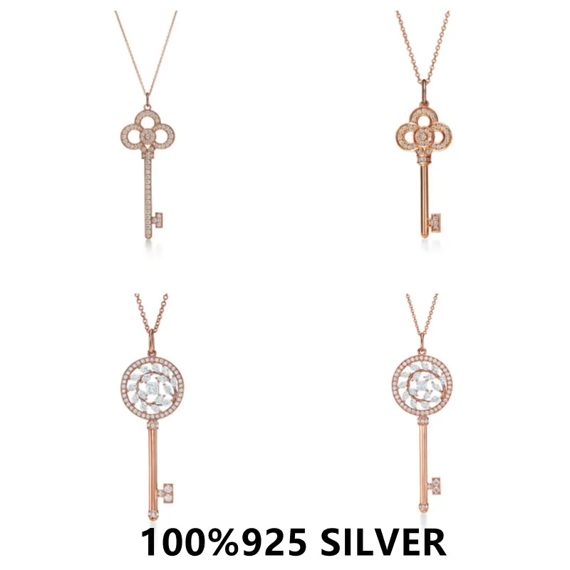 TF 2021New products 925 Sterling Silver key Necklace Clavicle Chain Short Choker Necklace For Women Fine Jewelry
TF 2021New products 925 Sterling Silver key Necklace Clavicle Chain Short Choker Necklace For Women Fine Jewelry