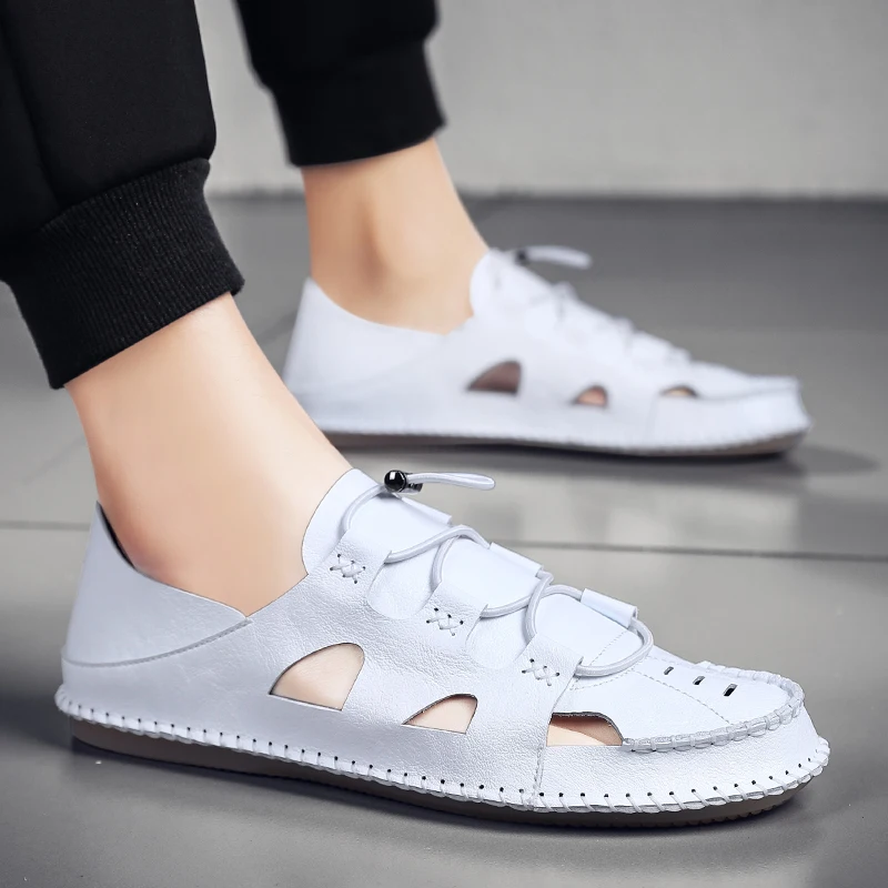 dezandalias black shoes da casual uomo romanas hollow slide sports leather slipper 2019 hombre deportivas sandalet homme beach
dezandalias black shoes da casual uomo romanas hollow slide sports leather slipper 2019 hombre deportivas sandalet homme beach