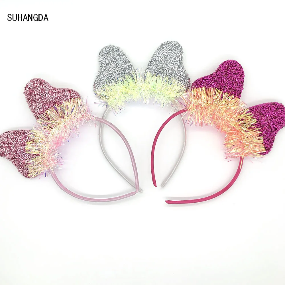 Lovely Girls Bright silk Bows Ears Plush Baby Hair Accessories Headband Kids Happy Birthday Party Christmas Hairbands
Lovely Girls Bright silk Bows Ears Plush Baby Hair Accessories Headband Kids Happy Birthday Party Christmas Hairbands