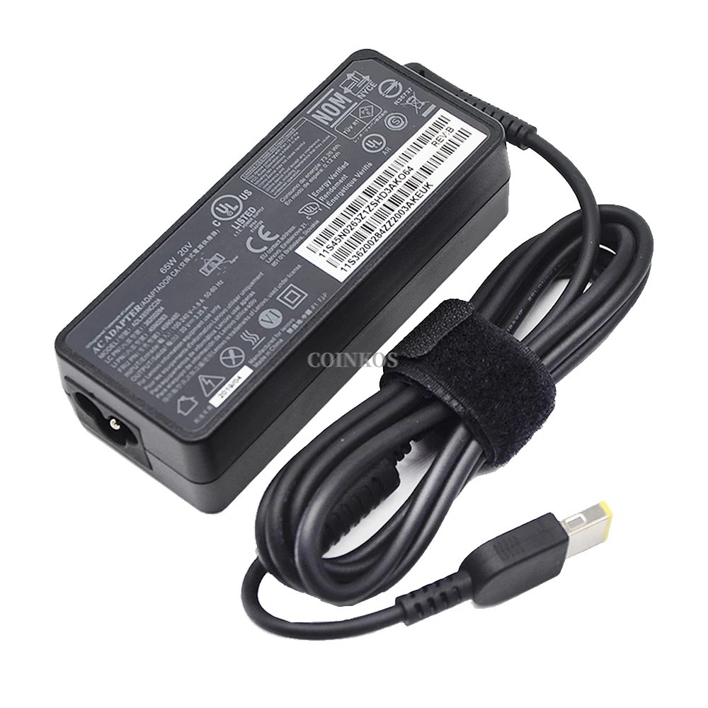 

65W USB Laptop Power Adapter Charger for Lenovo ThinkPad Edge E555 E560 E470 20H1 20H2 E575 20H8 11e L440 L450 20AN 20AW 20F9