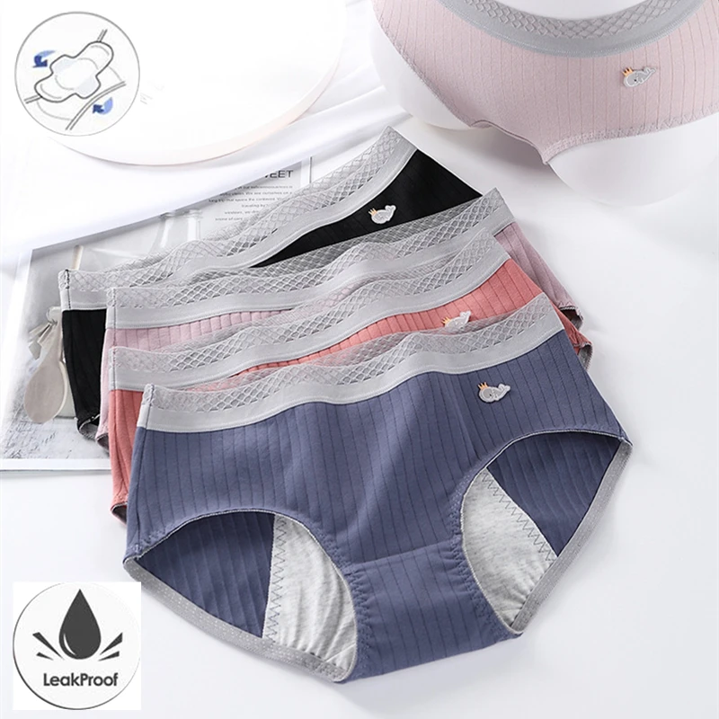 Cotton Menstrual Panties Leak Proof Period Underwear Women Mid-waist Panties for Menstruation Plus Size Seamless Briefs
Cotton Menstrual Panties Leak Proof Period Underwear Women Mid-waist Panties for Menstruation Plus Size Seamless Briefs