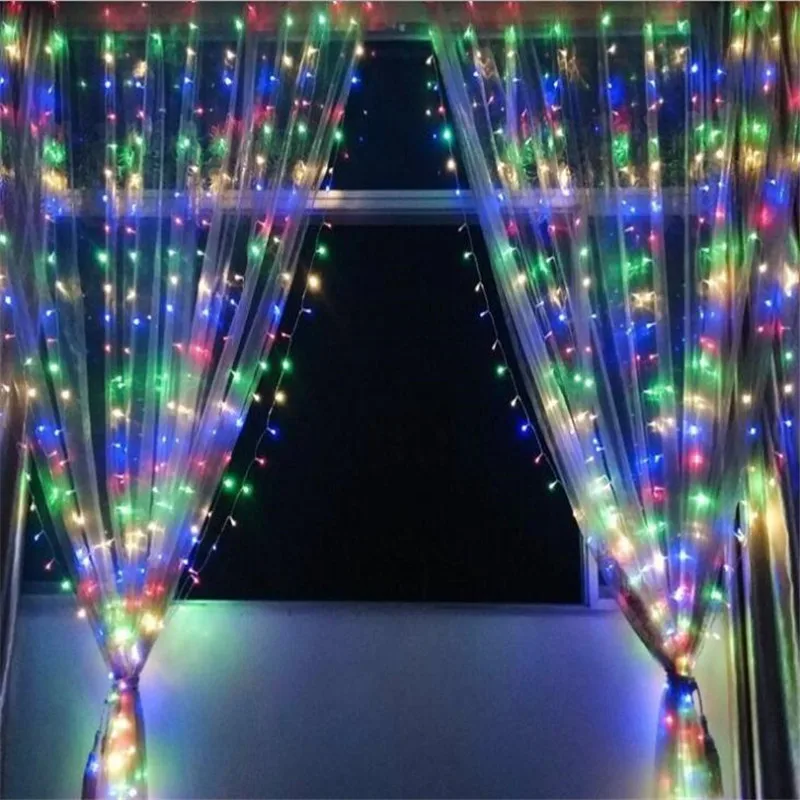 6m*3m 608LED String Light Romantic Wedding Lighting Christmas Curtain Lamp 220V EU Plug
6m*3m 608LED String Light Romantic Wedding Lighting Christmas Curtain Lamp 220V EU Plug