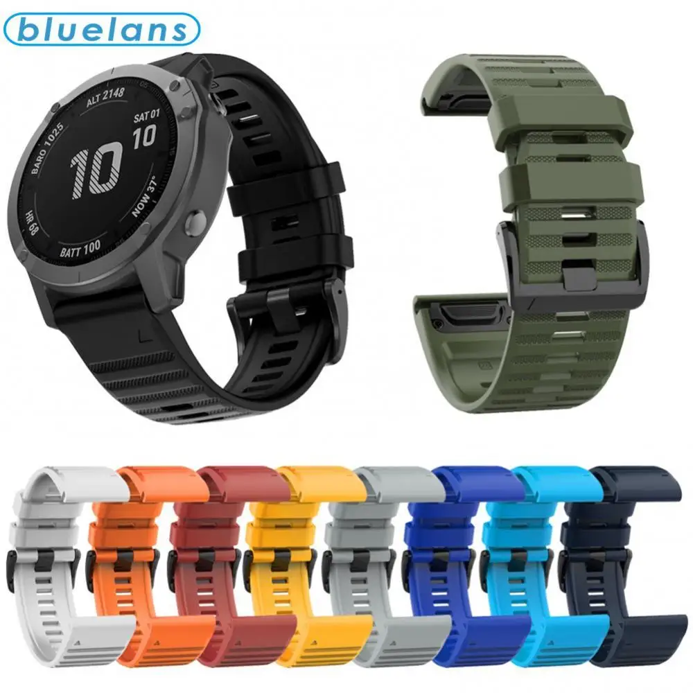 26mm Silicone Watchband Strap Eco-friendly Quick Release Silicone Wrist Band Strap for Garmin Fenix 6X 5X 3 HR D2 Bravo
26mm Silicone Watchband Strap Eco-friendly Quick Release Silicone Wrist Band Strap for Garmin Fenix 6X 5X 3 HR D2 Bravo