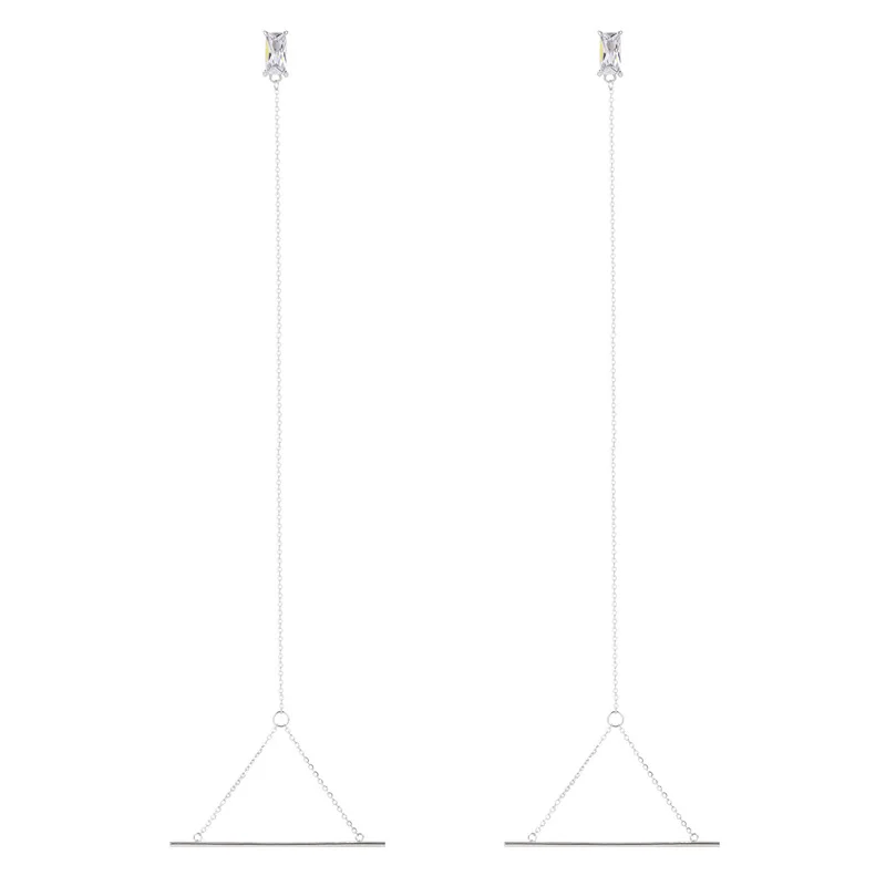 Fashion Jewelry Zircon Earring 2021 New Design Personality Metal Stick Long Chain Dangle 1 PC Earring For Women Gifts
Fashion Jewelry Zircon Earring 2021 New Design Personality Metal Stick Long Chain Dangle 1 PC Earring For Women Gifts