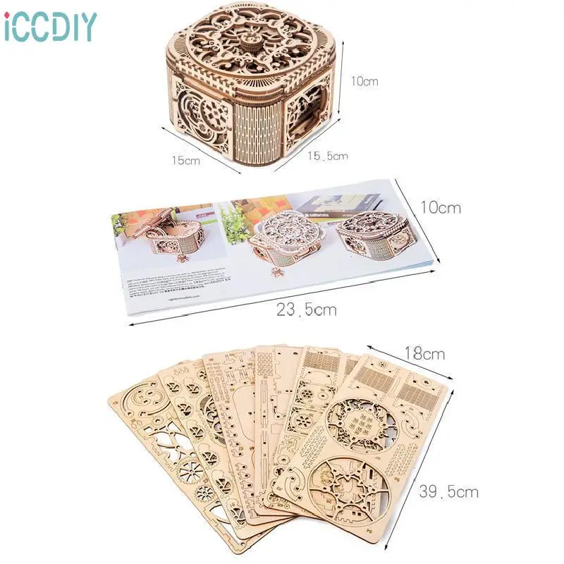 Diy Wooden Jewelry Box Toys For Kids 3d Puzzle Mechanical Transmission Model Assembled Education Kids Adults Gifts
Diy Wooden Jewelry Box Toys For Kids 3d Puzzle Mechanical Transmission Model Assembled Education Kids Adults Gifts