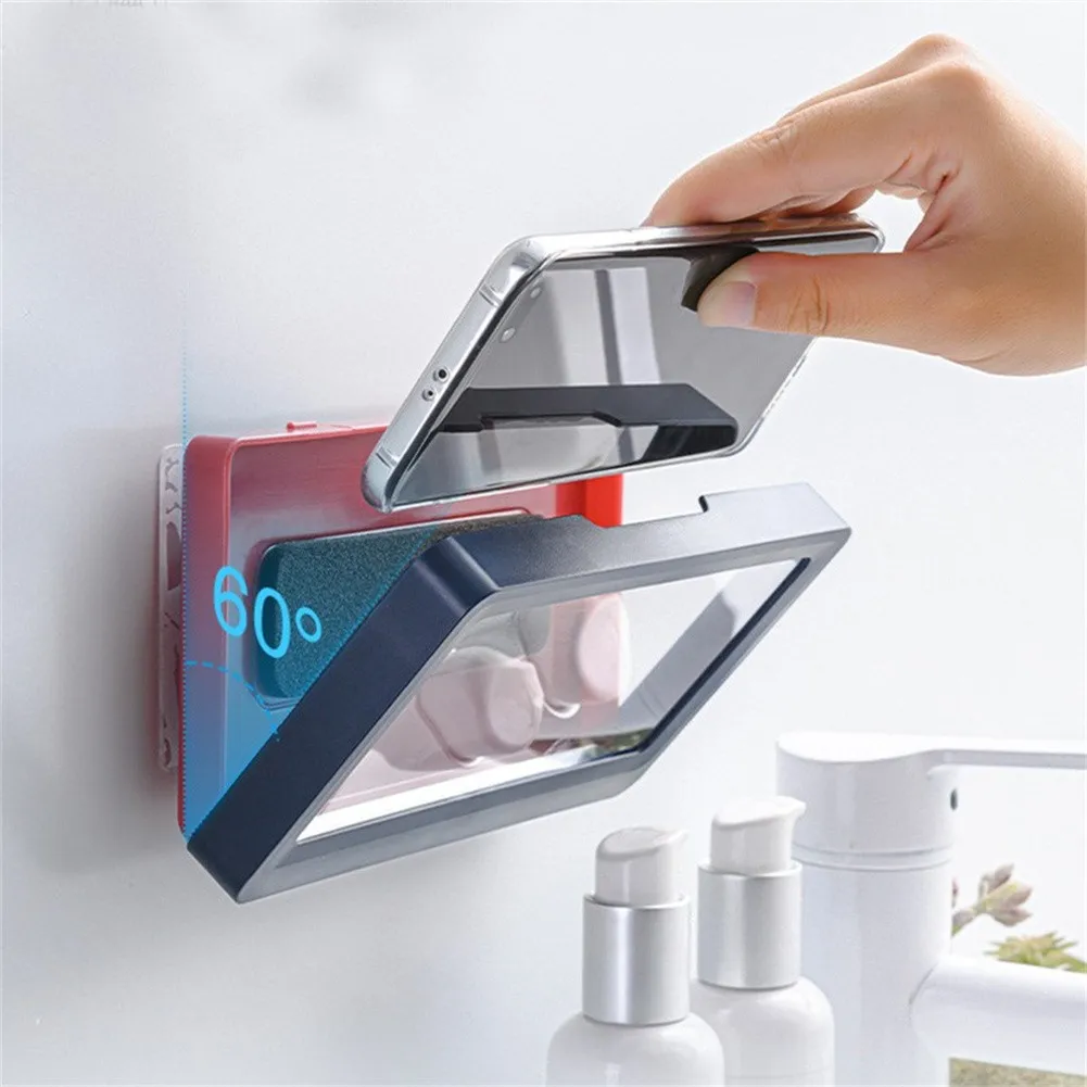 New Punch-free Waterproof Mobile Phone Box Wall-mounted Touch Screen Holder Touchable Portable Bathroom Phone Storage Box
New Punch-free Waterproof Mobile Phone Box Wall-mounted Touch Screen Holder Touchable Portable Bathroom Phone Storage Box