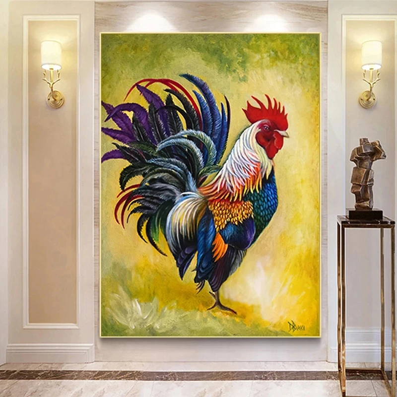 Abstract Canvas Painting Colorful Cock Pictures Living Room Prints Animals Chicken Poster Art Print Wall Home Decor Rooster
Abstract Canvas Painting Colorful Cock Pictures Living Room Prints Animals Chicken Poster Art Print Wall Home Decor Rooster