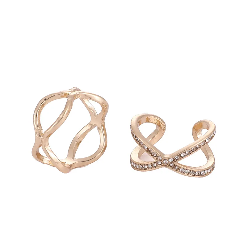 Gold Silver Color Vintage Rhinestone Cross Rings Set for Women Wedding Trendy Jewelry Large Adjustable Antique Rings Anillos
Gold Silver Color Vintage Rhinestone Cross Rings Set for Women Wedding Trendy Jewelry Large Adjustable Antique Rings Anillos